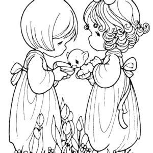 Precious Moments Angel Praying Coloring Pages