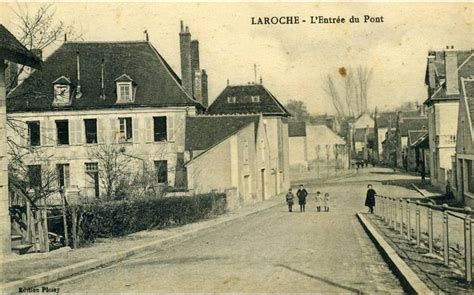 Migennes MIGENNES LAROCHE L ENTREE DU PONT Carte Postale Ancienne