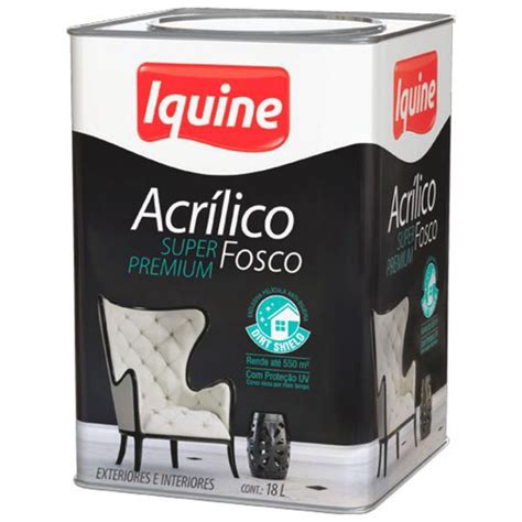 Tinta Super Premium Acr Lico Fosco Branco Neve L Iquine Em Promo O