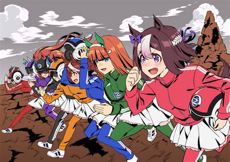 Download Uma Musume Pretty Derby Anime Race Wallpaper | Wallpapers.com