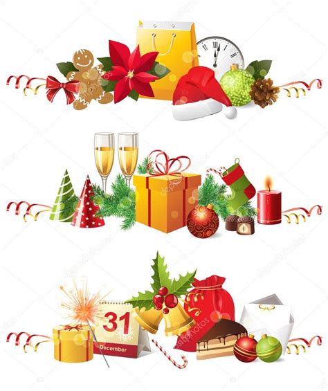 cenefas navideñas Vector de stock mart m 60034459