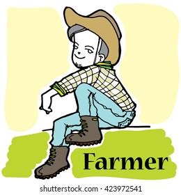 Farmer Man Cartoon Vector Character Stock Vector (Royalty Free ...