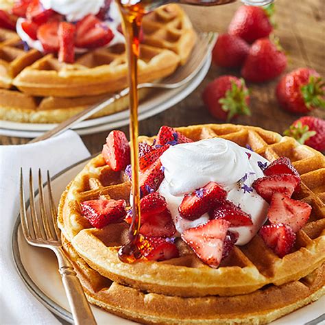 Strawberry Belgian Waffles