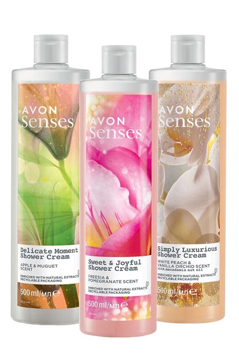 Avon Senses M Ge Elma Beyaz Eftali Vanilya Ve Frezya Nar Kokulu Du