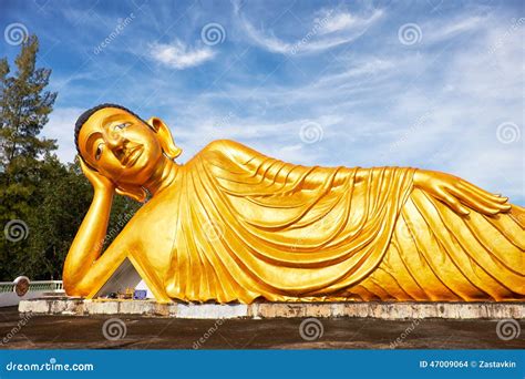 Lying Buddha Statue Stock Photo Image Of Summer Autumn 47009064