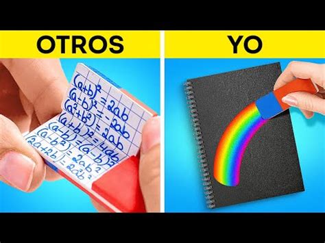 TRUCOS ESCOLARES VIRALES E IDEAS DE MATERIAL ESCOLAR FÁCILES DE HACER