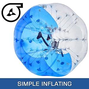 Happybuy Inflatable Bumper Ball 1 5M 5ft Diameter Bubble Soccer Ball