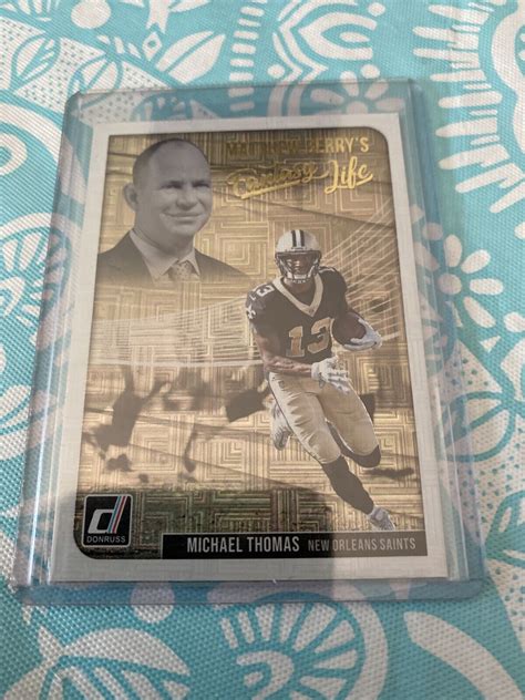2018 DONRUSS MATTHEW BERRY FANTASY LIFE MICHAEL THOMAS #MBF13 INSERT | eBay