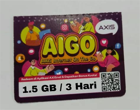 VOUCHER KUOTA AXIS 1 5 GB 3 HARI NASIONAL 2 5 GB DI KOTA TERTENTU