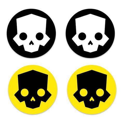 Helldivers Skull Emblem Logo 2 Vinyl Stickers Pack Etsy