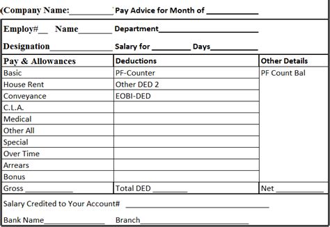 Salary slip format india - computersnaxre