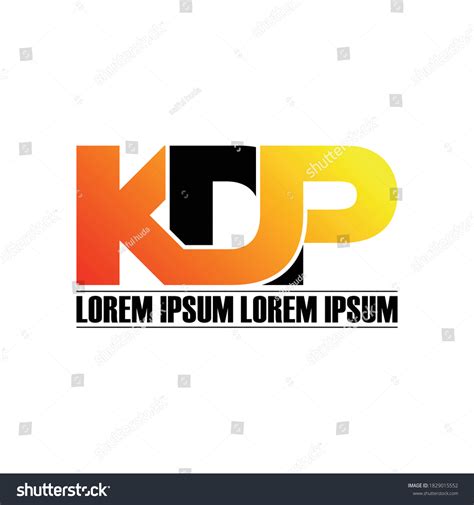 Kdp Letter Monogram Logo Design Vector Stock Vector (Royalty Free ...