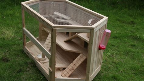 Extra Large Deluxe Wooden 3 Tier Hamster Mansion Cage Aleko 50 Off