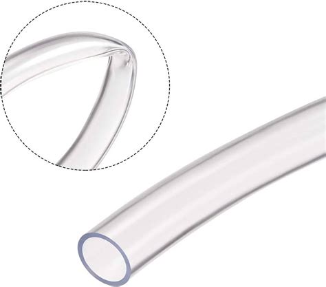 Uxcell Pvc Clear Vinyl Tubing Mm X Mm Plastic Tube Flexible