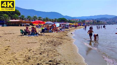 Özdere Çukuraltı Beach Walking Tour 12 June 2024 Public Beach 4K UHD