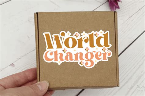 World Changer Sticker Svg Graphic By Craftlab98 · Creative Fabrica