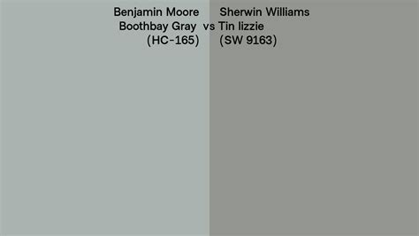 Benjamin Moore Boothbay Gray HC 165 Vs Sherwin Williams Tin Lizzie