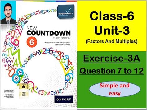 Class 6 Math Exercise 3A Question 7 To 12 New Countdown Third Edition