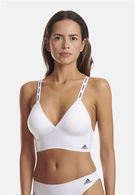 Adidas Sportswear Brassière Weiss Blanc Zalando Be