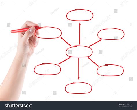 hand drawing diagram business process stock photo  shutterstock