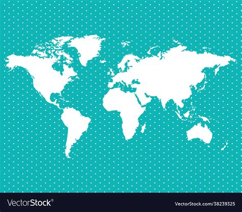 World map on dots Royalty Free Vector Image - VectorStock