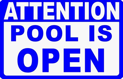 Attention Pool Open And Closed 2 Sided Sign Signs By Salagraphics