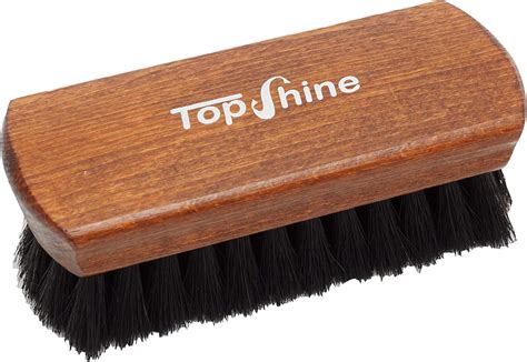 Topshine Professional Shoe Brushes 100 Horsehair Brush For Leather