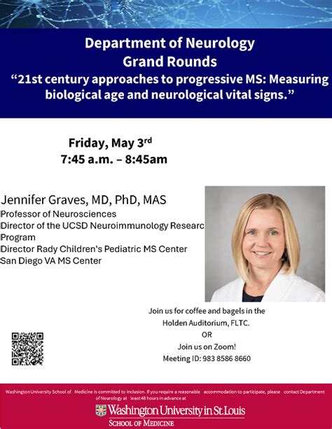 Neurology Grand Rounds Jennifer Graves University Of California San Diego “21st Century