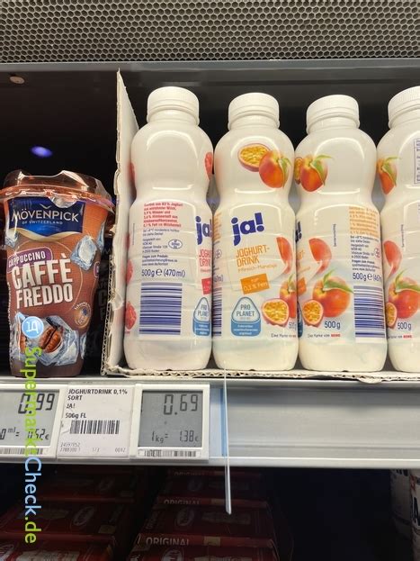 Ja Joghurt Drink Pfirsich Maracuja Preis Angebote Kalorien