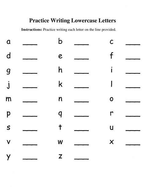 Capital Letter And Small Letter Worksheet