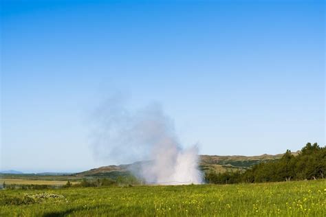 Premium Photo Strokkur Geyser Eruption In Iceland