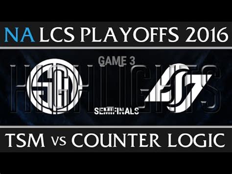 TSM Vs CLG Game 3 Highlights Semi Final NA LCS Summer Playoffs 2016