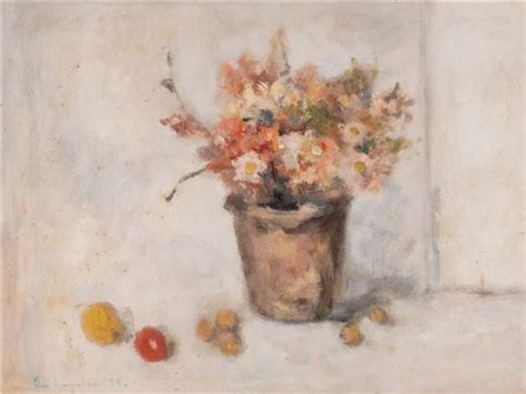 Dutch School 20th Century Stilleven Met Bloemen En Vruchten MutualArt