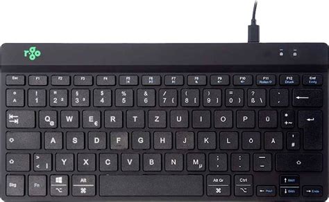 R Go Tools Compact Break Filaire Clavier Allemand Qwertz Noir