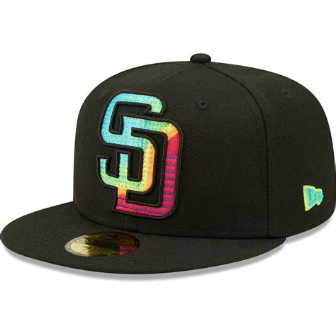 New Era Black San Diego Padres Neon Fill 59FIFTY Fitted Hat