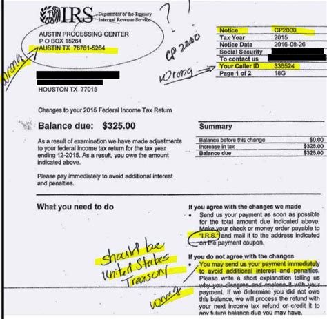 Beware Fake Irs Letter Scam The Big Picture