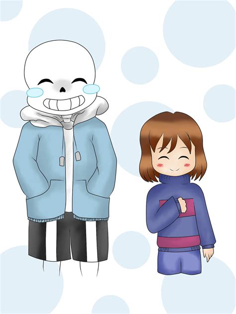 Sans And Frisk By Shenjie Chan1998 On Deviantart