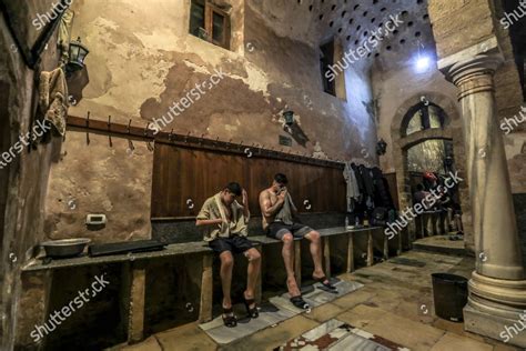 Palestinians Take Steam Bath Hamam Al Samra Editorial Stock Photo