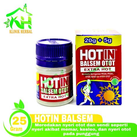 Balsem Otot HotIn Extra Hot Gr Hot In Balsem Otot Extra Hot Lazada Indonesia