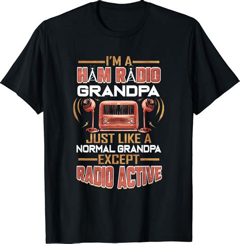 Amazon Ham Radio Grandpa Amateur Radio Grandfather T Shirt Clothing Shoes Jewelry