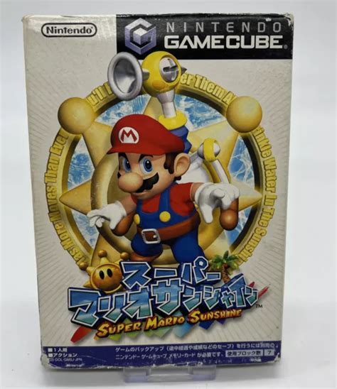 SUPER MARIO SUNSHINE CIB COMPLETE Nintendo GameCube Japanese NTSC J 21