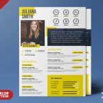 A Size Resume Cv Psd Template Psd Zone