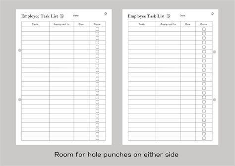 employee task list work essentials task organiser organising