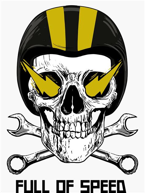 Skull Cafe Racer Motorcycle Sticker For Sale By ThrowBack Clot