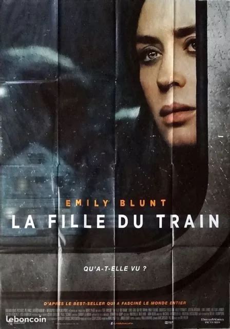 AFFICHE CINÉMA LA FILLE DU TRAIN Emily Blunt 120x160cm EUR 8 00