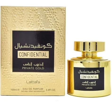 Lata Lattafa Confidencial Private Gold Edp de 100 ml Unissex Frete grátis