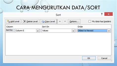 Menu Mengurutkan Data Blog Tutorial Microsoft Excel