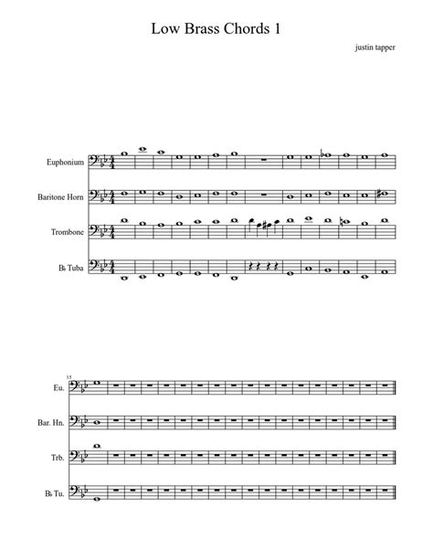 Low Brass Chords 1 Sheet Music Download Free In Pdf Or Midi