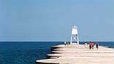 Grand Marais Harbor Range Lighthouse Michigan