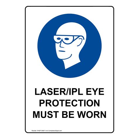 Vertical Sign PPE Eye Laser Ipl Eye Protection